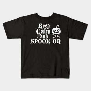 keep calm and spoon on! Kids T-Shirt